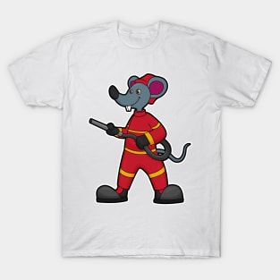 Mouse as Firefighter with Hose T-Shirt